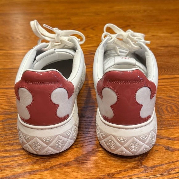 Tory Burch lady bug sneaker size 9.5 washed berry EUC - Picture 3 of 10